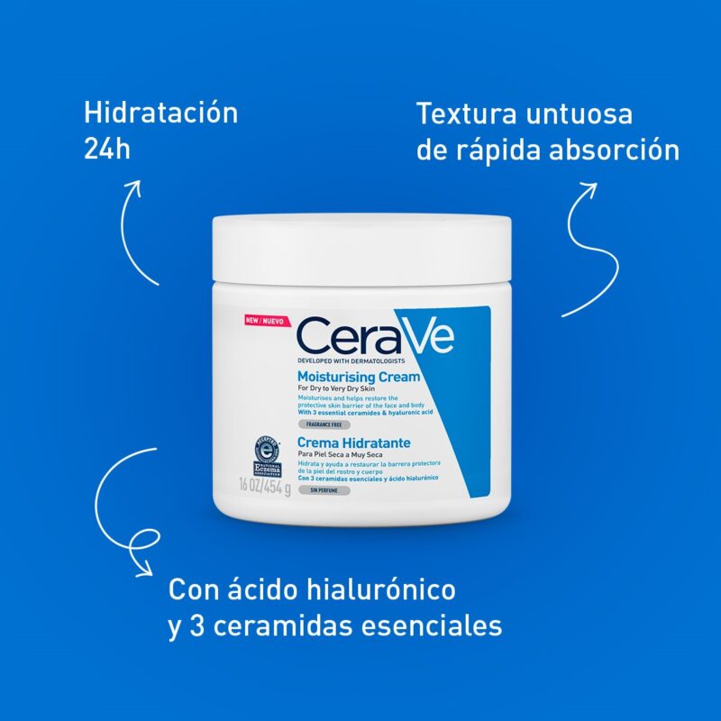 Cerave Crema Hidratante 16Oz / 454G