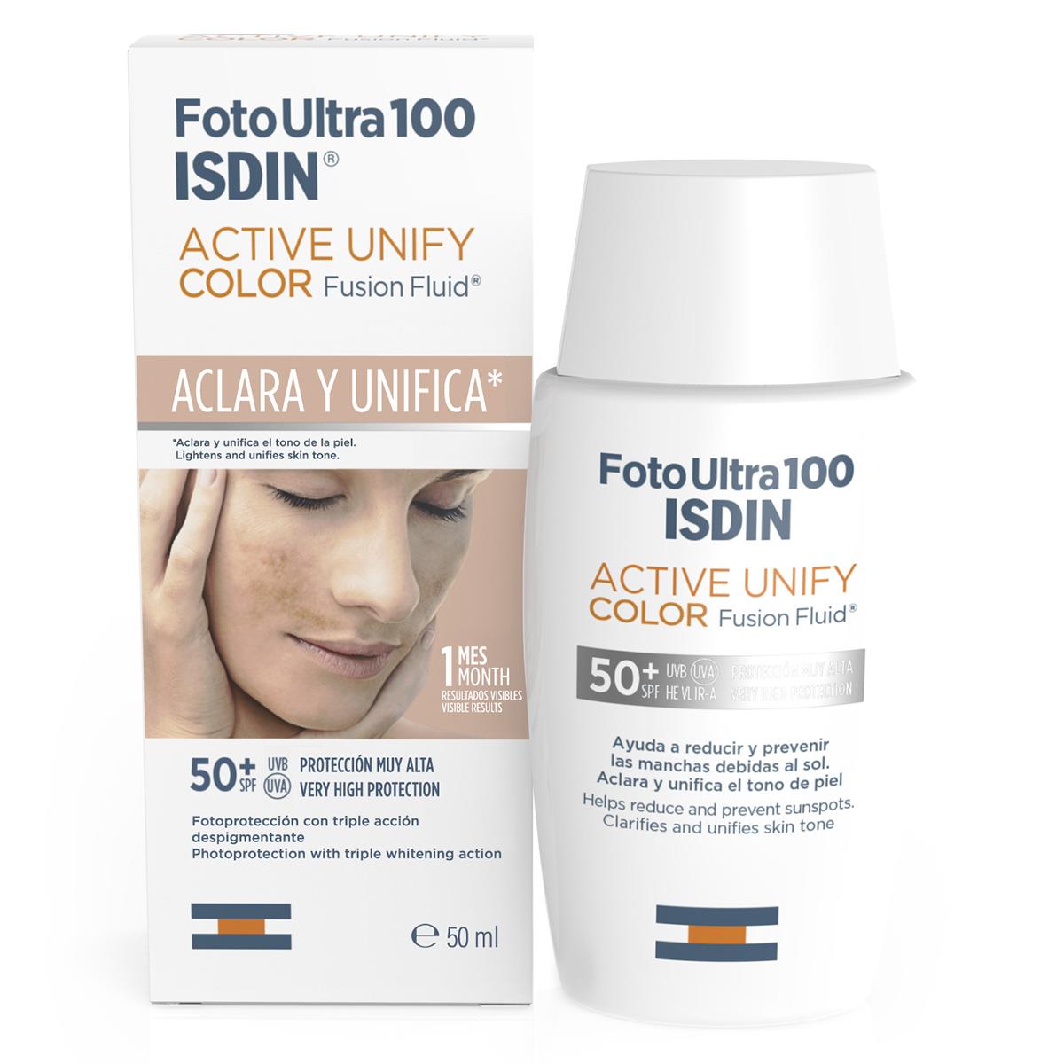 Fotoultra 100 Isdin Active Unify Fusion Fluid 50+ Color 50Ml