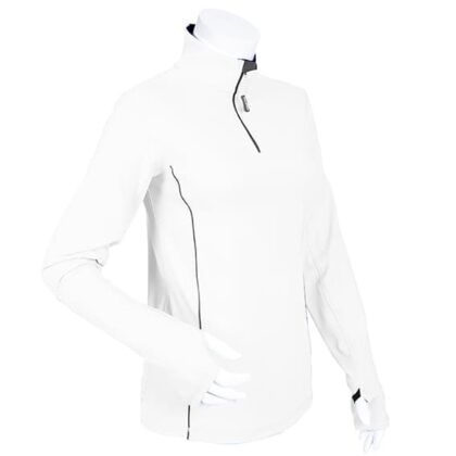 Jersey Blanco con Protección Solar para Dama